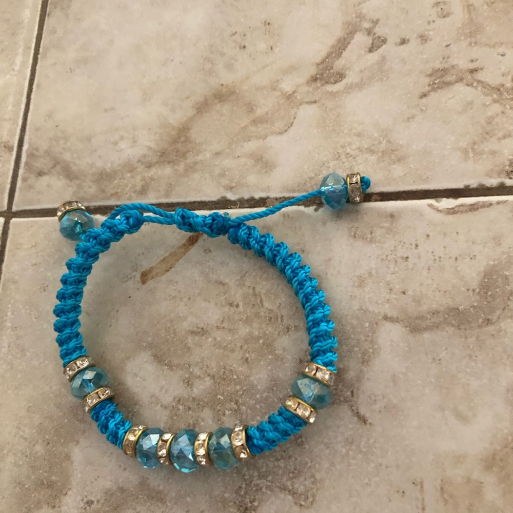 Macrame Austrian Crystal Bracelet- 633 $15 or $12 w/offer